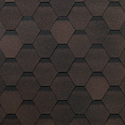 Гибкая черепица, Оптима (коричневый) 6S4X21-0702RUS (уп.3м2)                                                                                                                                            