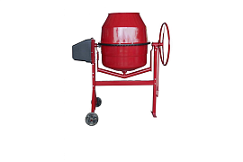 Бетоносмеситель 1000 Вт,  220В, геом. объем 200 л, чугунный венец, Tsunami (БР220)                                                                                                                      