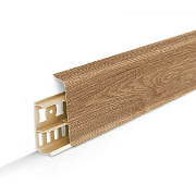 Плинтус напольный 70мм 2,2м "Деконика", 221 Дуб янтарный (Д-П70 221 ДУБ ЯНТ)                                                                                                                            