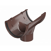 Воронка желоба ТН ПВХ коричневый ф125/82                                                                                                                                                                
