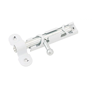 Задвижка дверная ЗТ-1 Белая (шпингалет 60 мм) (3218)                                                                                                                                                    