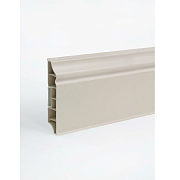 Плинтус напольный фигурный 80мм 2,2м ИДЕАЛ ДЮРА, 033 Кремово-белый ИД-ПФ80 033 КРМ БЕЛ                                                                                                                  