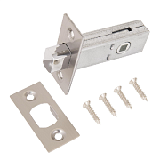 Задвижка АЛЛЮР АРТ LB45-6 SN мат.никель 6мм без ручек (11232)                                                                                                                                           