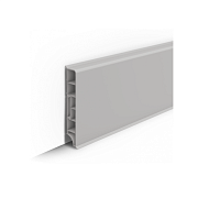 Плинтус напольный фигурный 80мм 2,2м "Идеал Дюра", 002 Светло-серый (ИД-ПФ80 002 СВТ СЕР)                                                                                                               