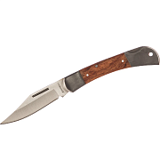 Нож STAYER складной c деревянными вставками ,средний (47620-1)                                                                                                                                          