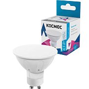 Лампа светодиод. КОСМОС GU10 6.5Вт 220В 4500К LkecLED6.5wGU10C45                                                                                                                                        