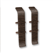 Соединитель для плинтуса 70мм "Деконика", 301 Венге (Д-П70-С 301 ВНГ)                                                                                                                                   