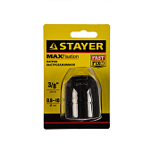 Патрон быстрозажимной STAYER для дрели 10мм, посад.резьба 3/8" Д0,8-10мм, пласт.корпус(29052-10-3/8)                                                                                                    
