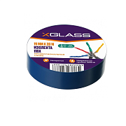 Изолента X Glass ПВХ 19мм*20м,   синяя                                                                                                                                                                  