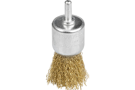 Щетка кистевая для дрели STAYER "MAXClean" витая, стальная латун.проволока 0,3мм, 30мм (35113-30)                                                                                                       