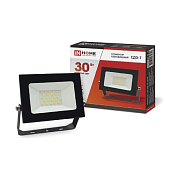 Прожектор с/д СДО-7  30Вт 230вт 6500К черн. IP65  IN HOME                                                                                                                                               