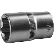 Головка торцовая ЗУБР "МАСТЕР" (1/2") Cr-V, SUPER LOCK, хроматированное покрытие,17мм (27725-17_z02)                                                                                                    