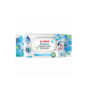 Бумага туалетная влажная 77шт, БИОРАЗЛАГАЕМАЯ, смываемая, с пластиковым клапаном, LAIMA, 115224                                                                                                         