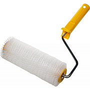 Валик игольчатый STAYER для наливных полов в сборе, пласт.иглы, бюгель 8мм, 75х250мм (03951-25)                                                                                                         