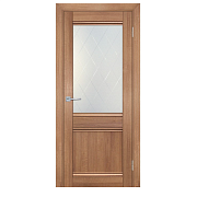 Дверь ТЕХНО 702 nanotex, миндаль 800*2000 стекло сатинат, контурный полимер рисунок "Ромб"                                                                                                              