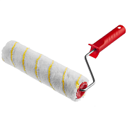 Валик малярный POLYTEX 240мм, d=40мм, ворс 12мм, ручка d=6мм MIRAX (03716-24)                                                                                                                           