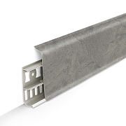 Плинтус напольный 70мм 2,2м "Деконика", 547 Лофт светло-серый (Д-П70 547 ЛФТ ССР)                                                                                                                       