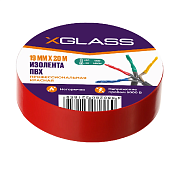 Изолента X Glass ПВХ 19мм*20м, красная                                                                                                                                                                  