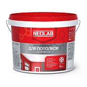 Краска акриловая NEOLAB для потолков белая матовая,  6 кг                                                                                                                                               