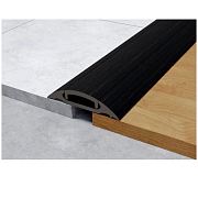 Порог с монтажным каналом 36мм 0,9м "Идеал", 302 Венге черный                                                                                                                                           