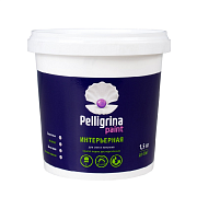 Краска акриловая интерьерная влагостойкая белоснежная 1,5 кг PELLIGRINA PAINT                                                                                                                           