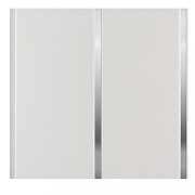 Панель потолочная 250мм 3,0м ИДЕАЛ ЛАМИНИ, Белый с серебром Глянцевый П8-ПП250-3,0 001-1-0 БЕЛ СРБ-Г                                                                                                    