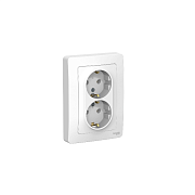 Розетка 2-м CП Blanca 16А IP20 250В c/зазем. б/защ. шторки бел. BLNRS001021                                                                                                                             