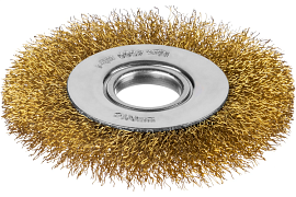 Щетка дисковая для УШМ, стальная лат. проволока 0,3 мм, d=100 мм, MIRAX 35141-100                                                                                                                       