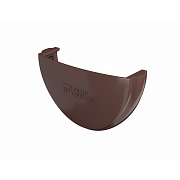 Заглушка желоба ТН ПВХ коричневый ф125                                                                                                                                                                  