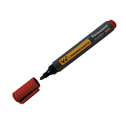 Маркер перманентный, цвет красный, ширина линии 3мм (13-0-051)                                                                                                                                          