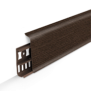 Плинтус напольный 70мм 2,2м "Деконика", 301 Венге (Д-П70 301 ВНГ)                                                                                                                                       