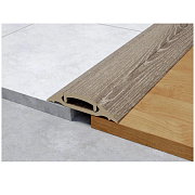 Порог с монтажным каналом 36мм 0,9м "Идеал", 208 Дуб мокко                                                                                                                                              