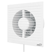 Вентилятор E 125 SC-02 ЭРА осевой двигатель на подшипниках скольжения со шнурком и обр.клап. d125                                                                                                       