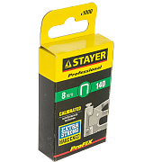 Скобы STAYER "PROFI" закаленные, тип 140, зеленые, 8мм, 1000шт (31610-08)                                                                                                                               