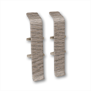 Соединитель для плинтуса 70мм "Деконика", 215 Дуб снежный (Д-П70-С 215 ДУБ СНЖ)                                                                                                                         