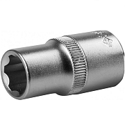 Головка торцовая ЗУБР "МАСТЕР" (1/2") Cr-V, SUPER LOCK, хроматированное покрытие,12мм (27725-12_z02)                                                                                                    