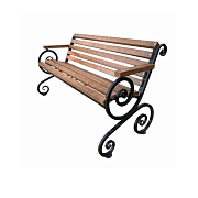 Скамейка "Лоза" 2,0м с подлокотником                                                                                                                                                                    