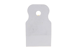 Шпатель STAYER "MASTER" резиновый, белый, 1шт, 40мм  (1027-40)                                                                                                                                          