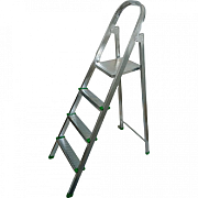 Стремянка металлическая, оцинкованная 4 ступени (арт. М6004) (Вариант77)                                                                                                                                