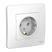 Розетка 1-м СП Blanca 16А IP20 250В c/зазем. б/защ. шторок бел. BLNRS001011                                                                                                                             