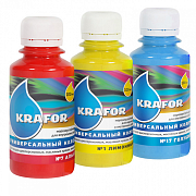 Колер универсальный №7 алый  100мл "KRAFOR"                                                                                                                                                             