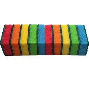 Губки для мытья посуды, 80х50х25мм, 10шт (20-6-107)                                                                                                                                                     