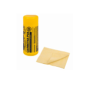 Салфетка синтетическая PVA замша 31х21см в тубе желтая для авто, дома и офиса ГРАНДМАСТЕР, 609976                                                                                                       