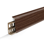 Плинтус напольный 70мм 2,2м "Деконика", 291 Орех (Д-П70 291 ОРХ)                                                                                                                                        