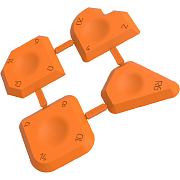 Набор шпателей Decor для формирования швов  4 шт:(308-4000)                                                                                                                                             