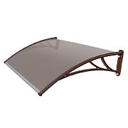 Козырек Krovent бронзовый с коричн. кроншт. 1200 мм                                                                                                                                                     