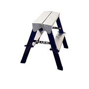 Стремянка двухсторонняя стальная 2 ступени "АЛЮМЕТ" (арт. 8202)                                                                                                                                         