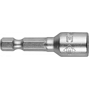 Биты ЗУБР "МАСТЕР" с торцевой головкой, магнитные Cr-V, Е 1/4, 8х45мм,2 шт ( 26392-08-02)                                                                                                               