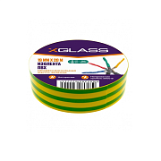 Изолента X Glass ПВХ 19мм*20м, желто-зеленая                                                                                                                                                            