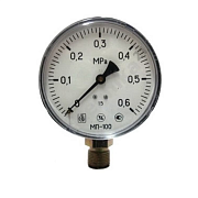 Манометр МП-100 0-1,6МПа Дк100 G1/2" радиал ЗТП                                                                                                                                                         